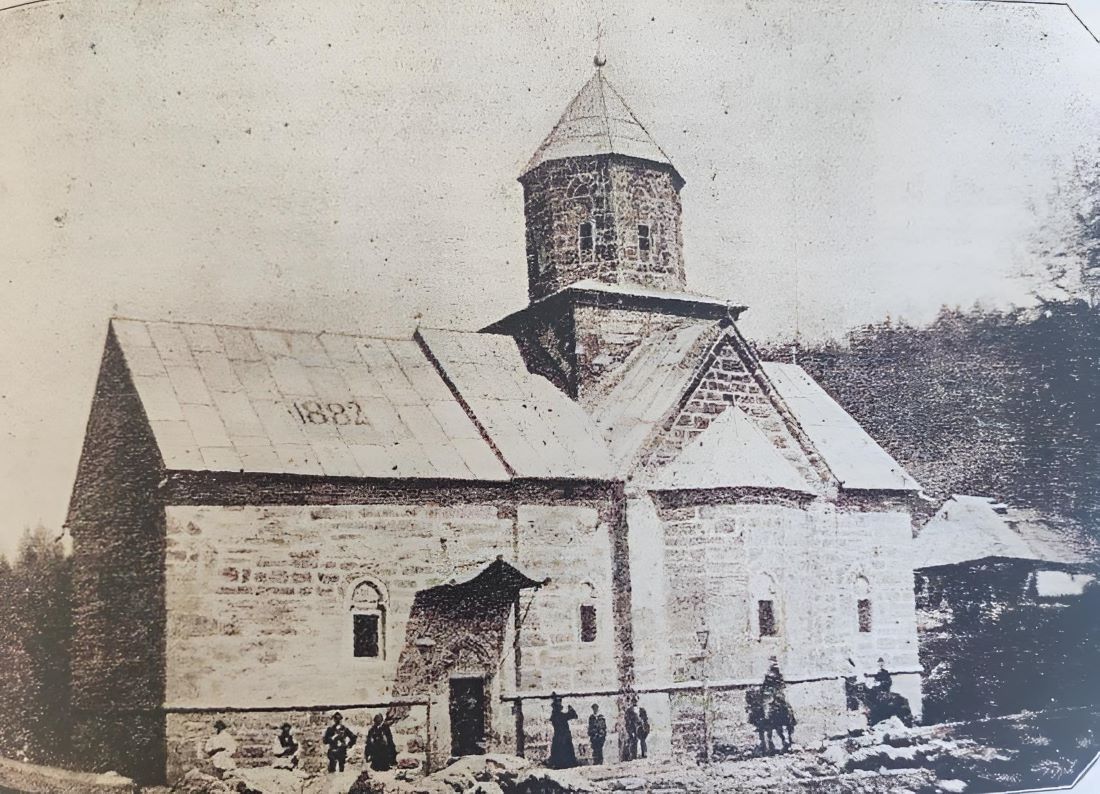 Manastir Moštanica 1882. godine.